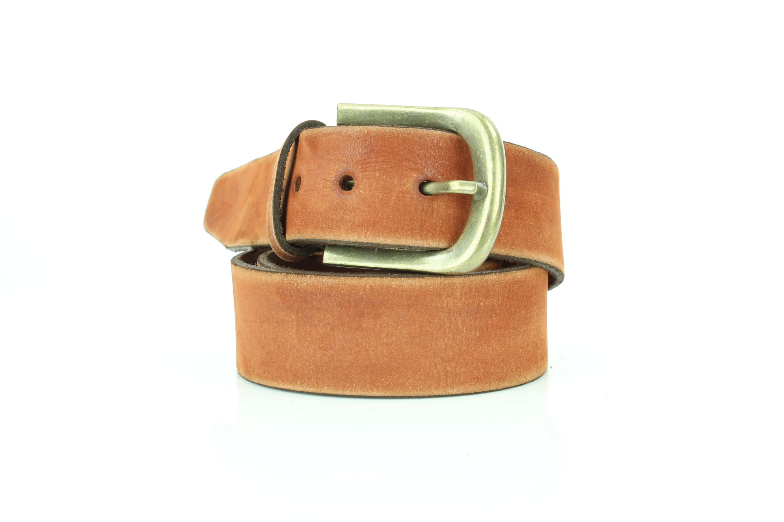 Classic Matte Distressed Variegated Leather Belt ABB-13-24209
